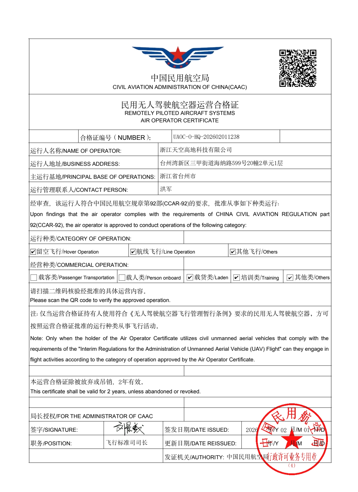Remotely  Piloted Aircraft Systems Air Operator Certificate